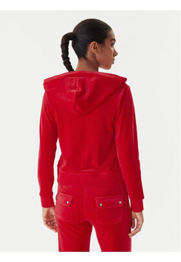 Juicy Couture Bluza Robertson JCAP176 Czerwony Slim Fit. Kolor: czerwony. Materiał: syntetyk