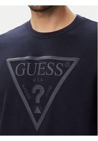 Guess Bluza M6YQ37 K4103 Granatowy Slim Fit. Kolor: niebieski. Materiał: bawełna #4