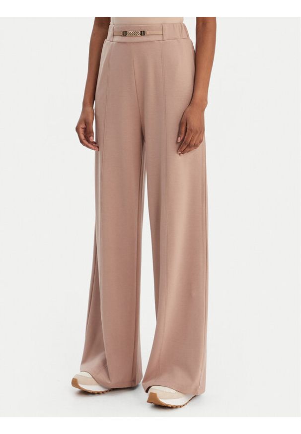 Liu Jo Sport Spodnie dresowe TA6026 JS182 Brązowy Relaxed Fit. Kolor: brązowy. Materiał: wiskoza