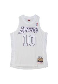 Mitchell & Ness - Koszulka NBA Los Angeles Lakers Steve Nash Authentic Christmas Day 2012/13. Kolor: biały. Materiał: poliester. Sport: koszykówka #1