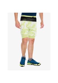 Spodenki do biegania męskie Compressport Trail Racing 2-in-1 Short. Kolor: zielony. Sport: bieganie
