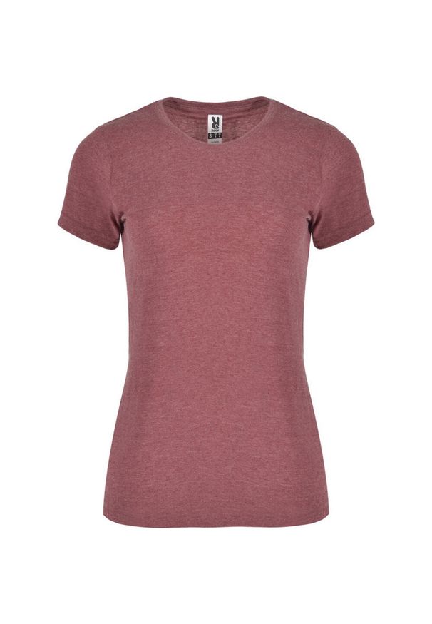 ROLY - T-shirt Damski Dwutonalny Z Krótkim Rękawem Fox. Kolor: czerwony. Długość rękawa: krótki rękaw. Długość: krótkie. Sport: turystyka piesza