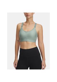 Biustonosz treningowy Under Armour Infinity Mid. Kolor: zielony. Sport: fitness #1