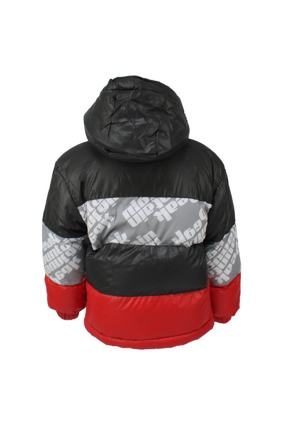 PEAK MOUNTAIN - Kurtka narciarska dla dzieci Peak Mountain Eleo. Kolor: wielokolorowy, szary, czerwony. Materiał: puch. Sezon: zima. Sport: narciarstwo