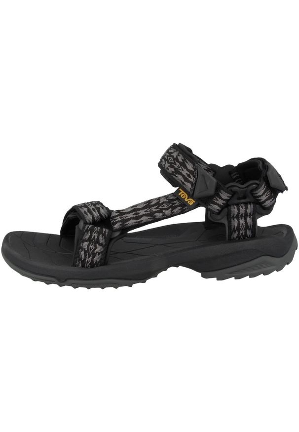 Buty do chodzenia męskie Teva Rrbk Terra Fi Lite Sandal. Zapięcie: rzepy. Kolor: czarny. Materiał: materiał. Sport: turystyka piesza