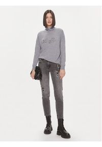 Liu Jo Golf MF3432 MS14G Szary Regular Fit. Typ kołnierza: golf. Kolor: szary. Materiał: wiskoza #3