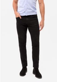 Volcano - Czarne jeansy, Regular Fit, D-JERRY 33. Okazja: na co dzień. Kolor: czarny. Styl: casual, elegancki, sportowy, klasyczny