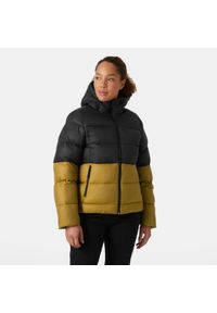 Damska kurtka z kapturem Helly Hansen Active. Typ kołnierza: kaptur. Kolor: czarny, brązowy, wielokolorowy. Materiał: puch. Sezon: zima. Sport: turystyka piesza #1