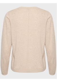 Cream Sweter Anva 10610182 Beżowy Regular Fit. Kolor: beżowy. Materiał: wiskoza #5