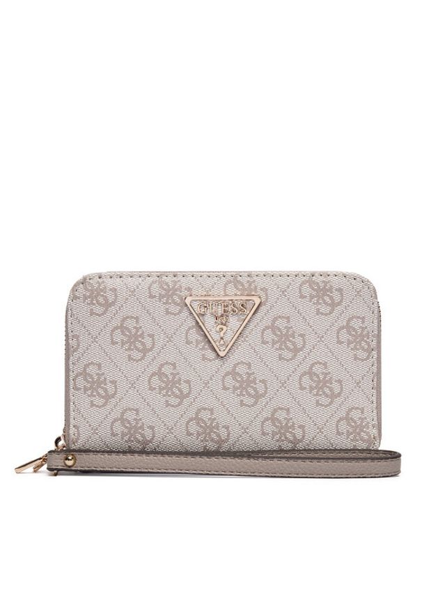 Guess Duży Portfel Damski Laurel II Slg SWSG74 59164 Beżowy. Kolor: beżowy. Materiał: skóra