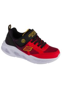 skechers - Buty do chodzenia dla dzieci Skechers Bkbl Meteor. Kolor: czerwony. Materiał: materiał, syntetyk. Model: Skechers Sport. Sport: turystyka piesza