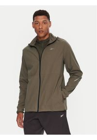 Reebok Kurtka do biegania Wayne RK25175CCM Zielony Regular Fit. Kolor: zielony. Materiał: syntetyk