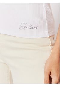 Guess Bluzka W2YP24 KBCO2 Biały Slim Fit. Kolor: biały. Materiał: wiskoza #2