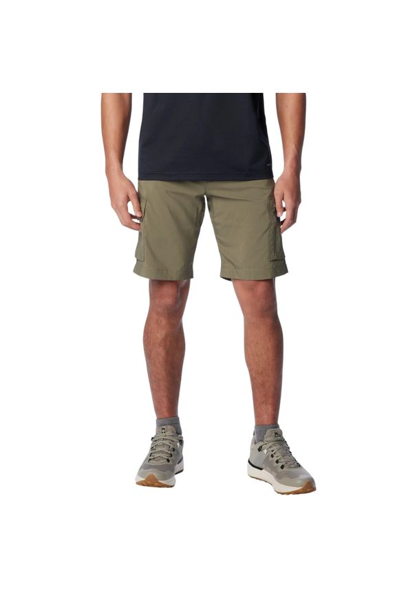 columbia - Spodenki sportowe męskie Silver Ridge Utility Cargo Shorts. Kolor: zielony. Materiał: poliester. Sport: turystyka piesza