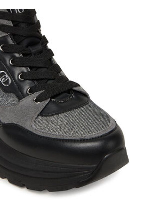 Liu Jo Sneakersy Eva 08 BF5037 PX742 Czarny. Kolor: czarny. Materiał: skóra