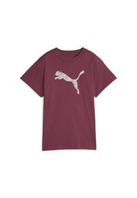 Damska koszulka Puma WMNS Her T-Shirt Dark Jasper Burgundy. Kolor: wielokolorowy. Materiał: bawełna. Sport: joga i pilates #1