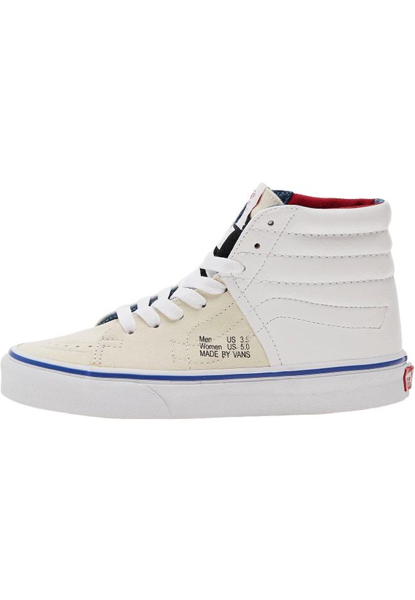 Adidasy Vans Men Og Sk8-hi, Mężczyźni. Kolor: biały. Materiał: zamsz, materiał. Model: Vans SK8. Sport: fitness