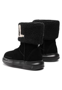 Karl Lagerfeld - KARL LAGERFELD Śniegowce KL44552 Czarny. Kolor: czarny. Materiał: zamsz, skóra