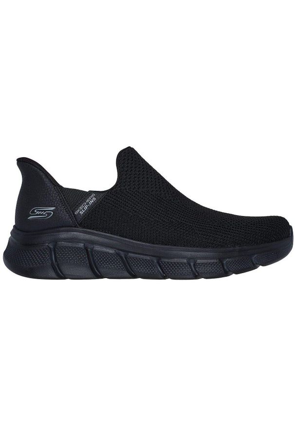 skechers - Adidasy Skechers Bobs B Flex - Resili, Mężczyźni. Kolor: czarny. Materiał: materiał, syntetyk, tkanina