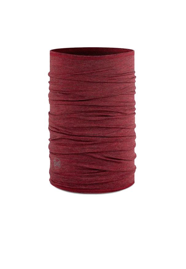 Komin Buff Merino Lightweight 117819.413.10.00 - czerwony. Kolor: czerwony. Materiał: materiał, wełna