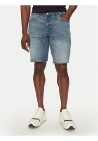 Armani Exchange Szorty jeansowe XM000073 AF13331 MB001 Niebieski Slim Fit. Kolor: niebieski. Materiał: bawełna