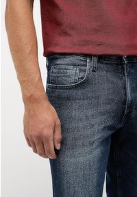 Męskie Spodnie Jeansowe Mustang Style Washington Straight Denim Blue 1014704 5000 882 #6