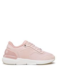 Calvin Klein Sneakersy Flexi Runner Lace Up HW0HW01370 Różowy. Kolor: różowy. Materiał: skóra