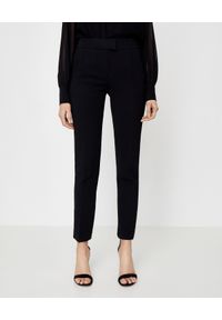 LA MANIA - Eleganckie czarne spodnie. Kolor: czarny. Materiał: materiał. Styl: elegancki