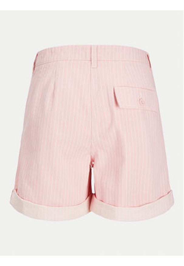 JJXX Szorty materiałowe Maddy 12253014 Różowy Loose Fit. Kolor: różowy. Materiał: bawełna