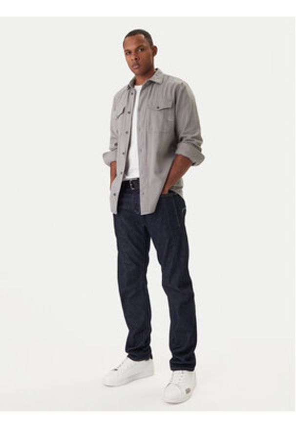 G-Star RAW - G-Star Raw Koszula Marine D24963-D454 Szary Slim Fit. Kolor: szary. Materiał: bawełna. Styl: marine