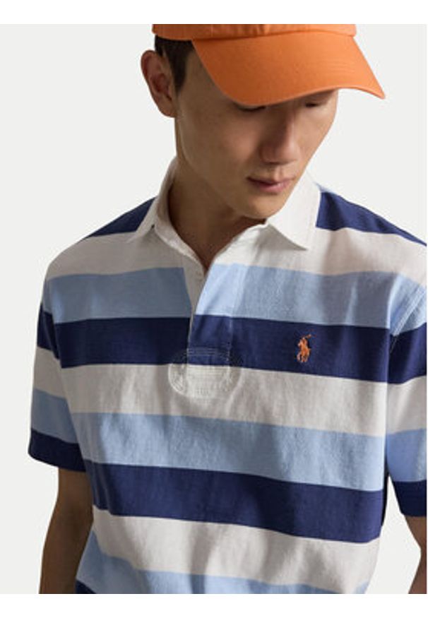 Polo Ralph Lauren Polo Ssl Rug 710977587001 Niebieski Regular Fit. Typ kołnierza: polo. Kolor: niebieski. Materiał: bawełna