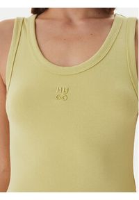 Hugo - HUGO Sukienka codzienna Nalimera 50514521 Zielony jasny Slim Fit. Okazja: na co dzień. Kolor: zielony. Materiał: bawełna. Typ sukienki: proste. Styl: casual #2