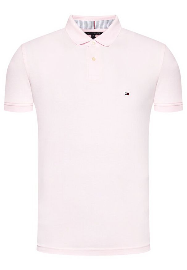 TOMMY HILFIGER - Tommy Hilfiger Polo 1985 MW0MW17770 Różowy Regular Fit. Typ kołnierza: polo. Kolor: różowy. Materiał: bawełna