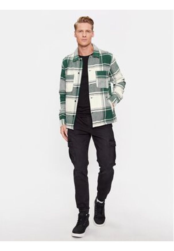 Only & Sons Koszula 22026663 Zielony Loose Fit. Kolor: zielony. Materiał: bawełna, syntetyk