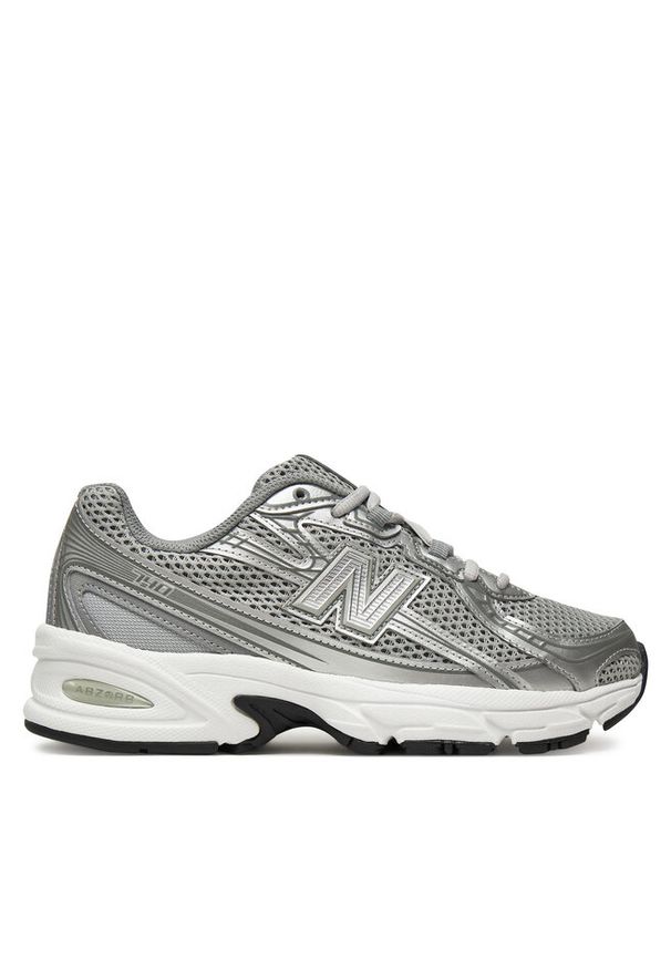 Sneakersy New Balance. Kolor: srebrny
