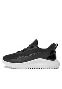 Calvin Klein Jeans Sneakersy Eva Run Slipon Lace Mix Lum Wn YW0YW01303 Czarny. Kolor: czarny. Materiał: materiał, mesh. Sport: bieganie #3