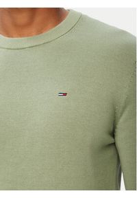 Tommy Jeans Sweter Essential DM0DM22853 Zielony Slim Fit. Kolor: zielony. Materiał: bawełna #2