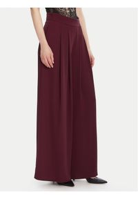 Rinascimento Spodnie palazzo CFC0125495003 Bordowy Wide Leg. Kolor: czerwony. Materiał: syntetyk