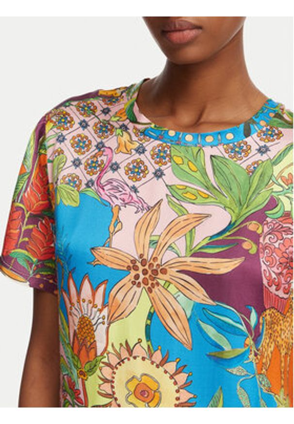Liu Jo T-Shirt WA6512 T473A Kolorowy Regular Fit. Materiał: wiskoza. Wzór: kolorowy