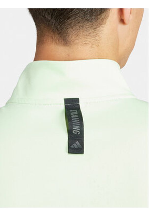 Adidas - adidas Bluza techniczna Workout IS3803 Zielony Slim Fit. Kolor: zielony. Materiał: syntetyk