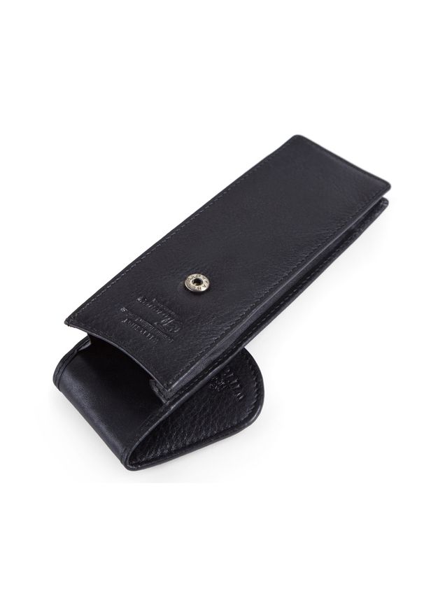 Wittchen - Etui na długopisy. Kolor: czarny. Materiał: skóra