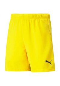 Puma - Spodenki TeamRISE Dla Dzieci. Kolor: żółty. Styl: sportowy. Sport: turystyka piesza