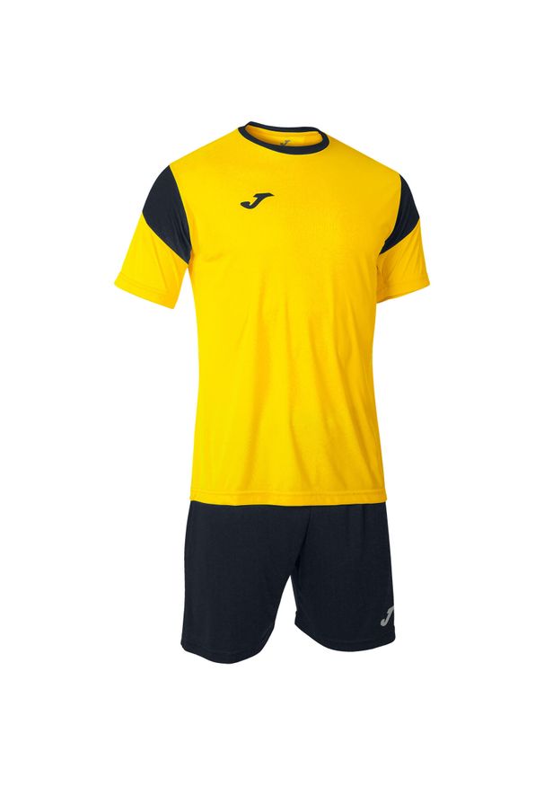 Zestaw piłkarski męski Joma Phoenix. Kolor: czarny, wielokolorowy, żółty. Materiał: dresówka. Sport: piłka nożna