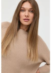 Weekend Max Mara sweter kaszmirowy damski kolor beżowy. Kolor: beżowy. Materiał: kaszmir. Długość rękawa: raglanowy rękaw