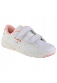 Joma - Skórzane Buty Treningowe W Play Dla Dzieci. Kolor: biały. Materiał: skóra