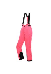 ALPINE PRO - Spodnie dziecięce narciarskie snowboardowe 10.000 Alpine Pro Edeso. Kolor: różowy. Sezon: zima. Sport: narciarstwo, snowboard #1