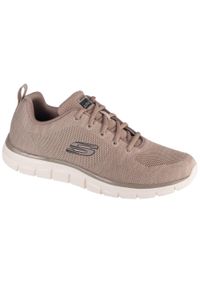 skechers - Buty do biegania Mężczyzna Skechers Track Front Runner beżowy. Kolor: szary. Model: Skechers Sport. Sport: bieganie