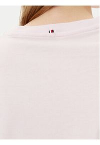TOMMY HILFIGER - Tommy Hilfiger T-Shirt UW0UW05763 Różowy Regular Fit. Kolor: różowy. Materiał: bawełna
