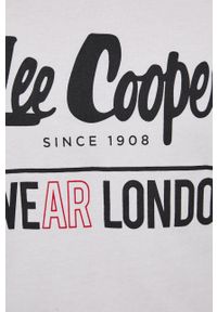Lee Cooper T-shirt bawełniany kolor biały z nadrukiem. Okazja: na co dzień. Kolor: biały. Materiał: bawełna. Wzór: nadruk. Styl: casual #2