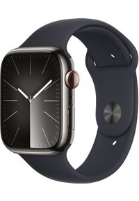 APPLE - Smartwatch Apple Watch 9 GPS+Cellular 41mm stalowy Mocny Grafit | Północ pasek sportowy S/M. Rodzaj zegarka: smartwatch. Kolor: szary. Materiał: materiał. Styl: sportowy